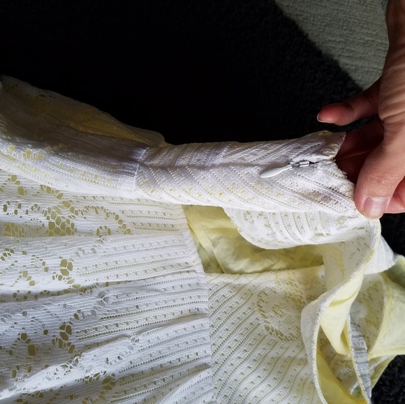 SOLD{Free People} White Lace Rocco Open Back Dress - Picture 7 of 7